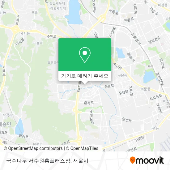 국수나무 서수원홈플러스점 지도