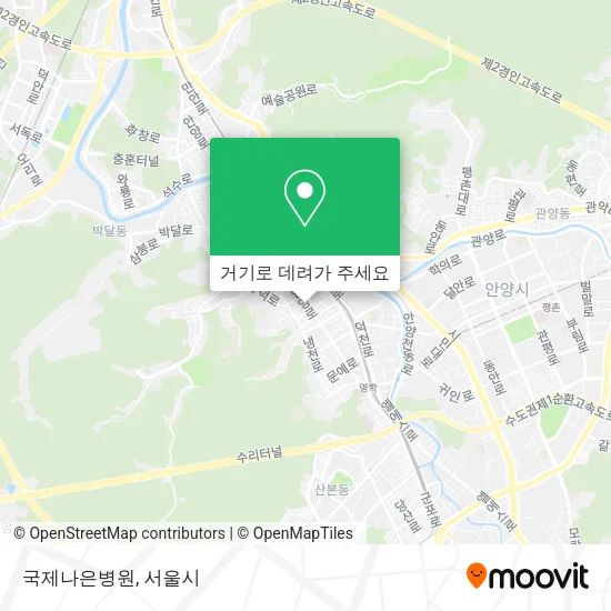 국제나은병원 지도