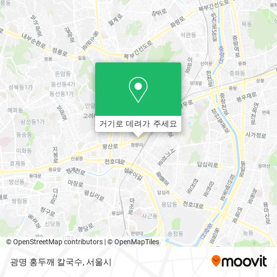 광명 홍두깨 칼국수 지도