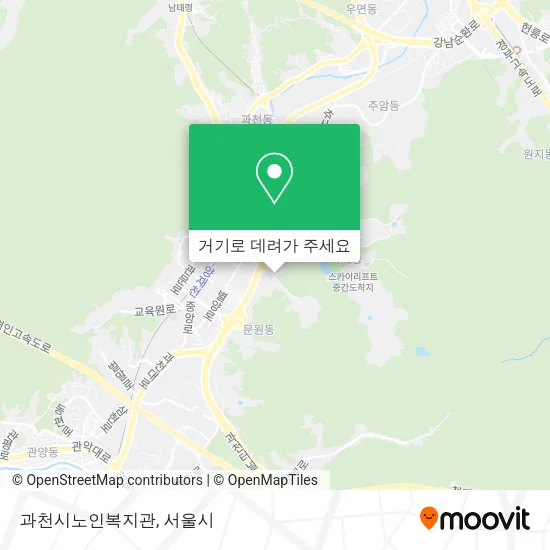 과천시노인복지관 지도