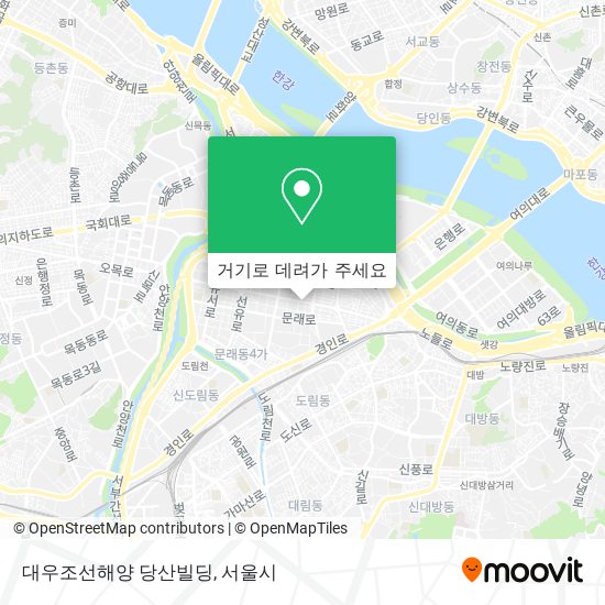 대우조선해양 당산빌딩 지도