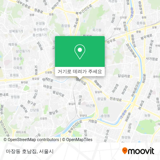마장동 호남집 지도