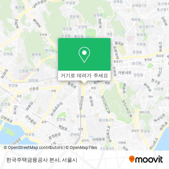 한국주택금융공사 본사 지도
