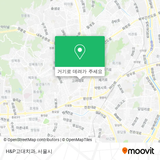H&P고대치과 지도