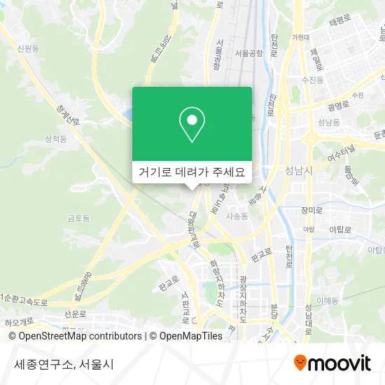 세종연구소 지도