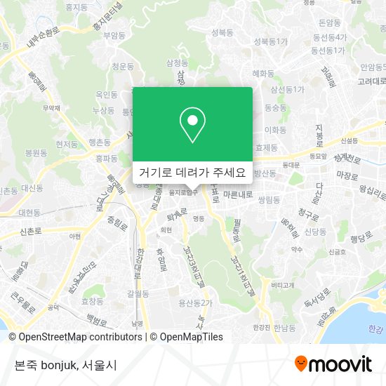 본죽 bonjuk 지도