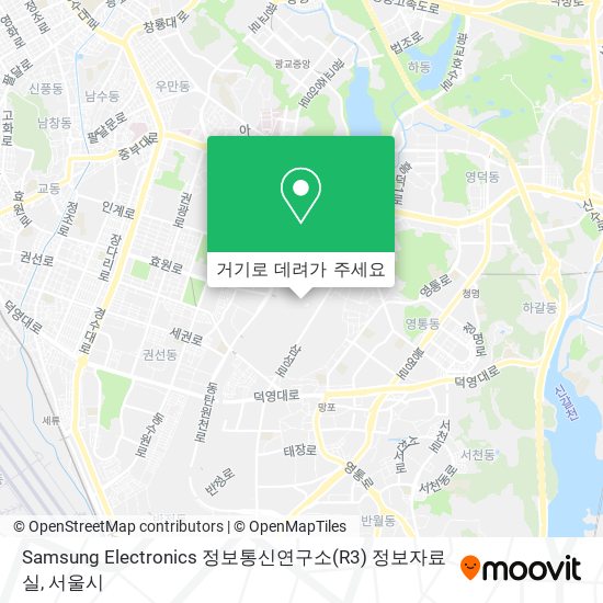 Samsung Electronics 정보통신연구소(R3) 정보자료실 지도