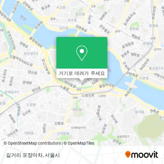 길거리 포장마차 지도