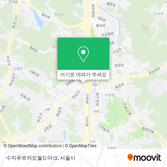 수지푸르지오월드마크 지도