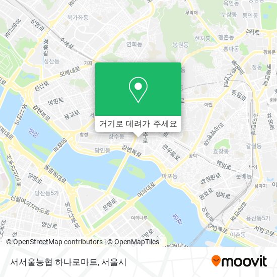 서서울농협 하나로마트 지도