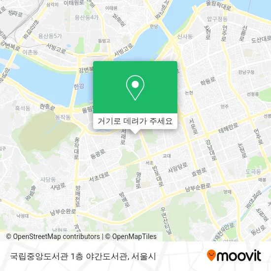 국립중앙도서관 1층 야간도서관 지도