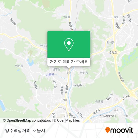 양주역삼거리 지도