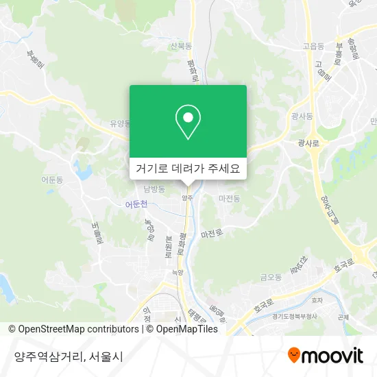 양주역삼거리 지도