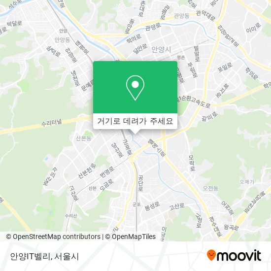 안양IT벨리 지도