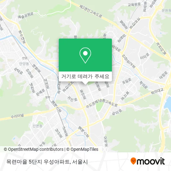 목련마을 5단지 우성아파트 지도