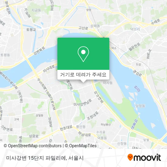 미사강변 15단지 파밀리에 지도