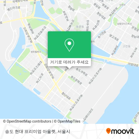 송도 현대 프리미엄 아울렛 지도