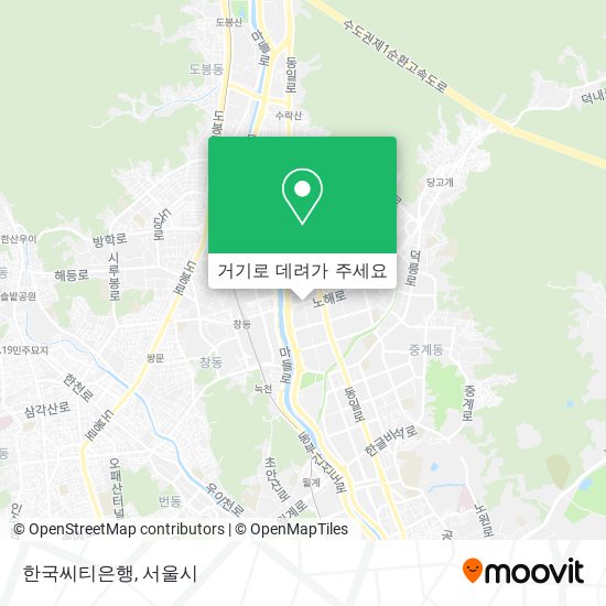 한국씨티은행 지도