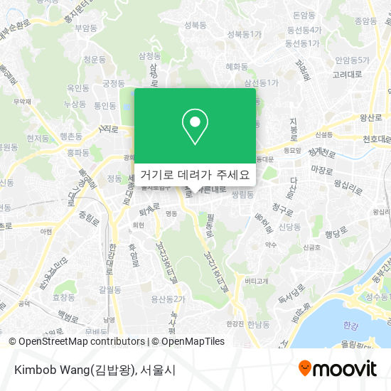 Kimbob Wang(김밥왕) 지도