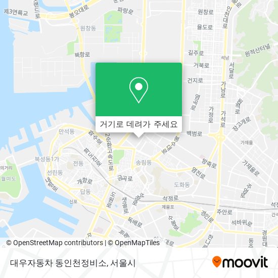 대우자동차 동인천정비소 지도