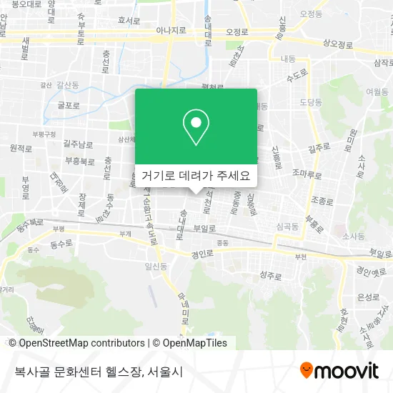 복사골 문화센터 헬스장 지도