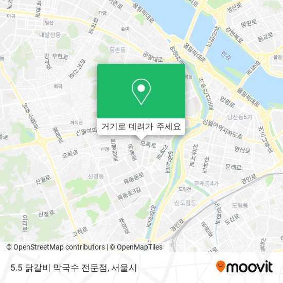5.5 닭갈비 막국수 전문점 지도