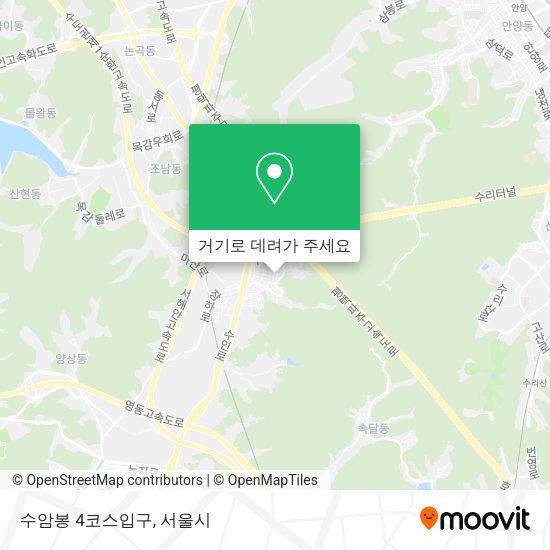 수암봉 4코스입구 지도