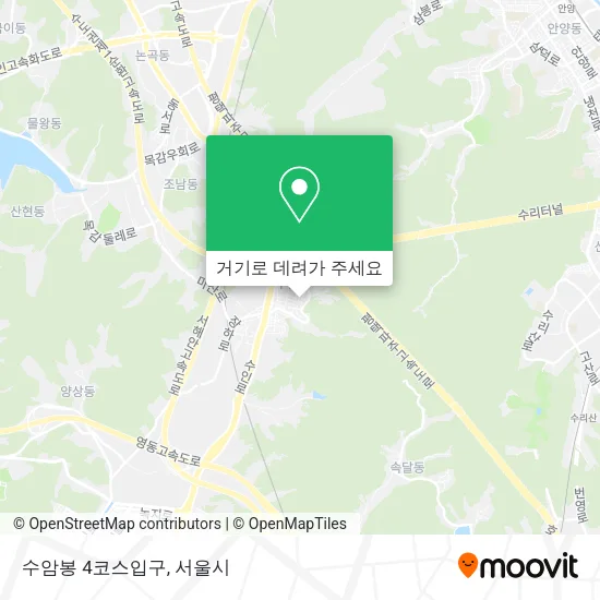 수암봉 4코스입구 지도