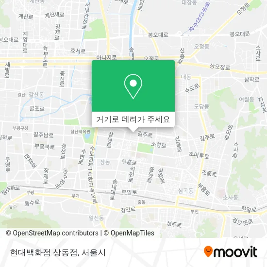 현대백화점 상동점 지도