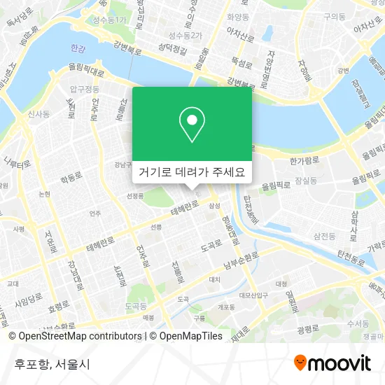후포항 지도