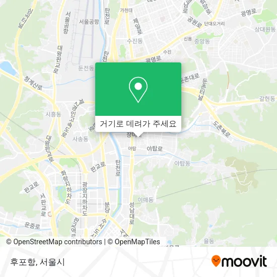 후포항 지도
