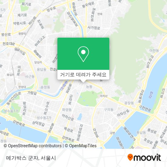 메가박스 군자 지도