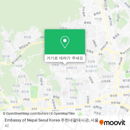 Embassy of Nepal Seoul Korea 주한네팔대사관 지도