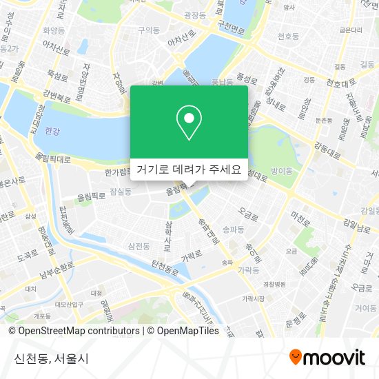 신천동 지도
