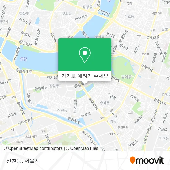 신천동 지도