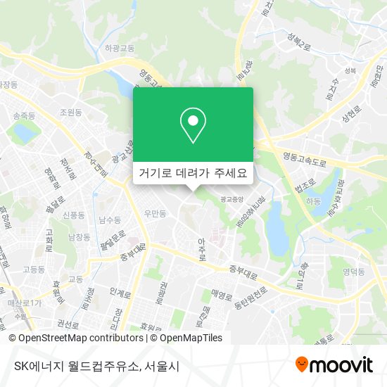 SK에너지 월드컵주유소 지도
