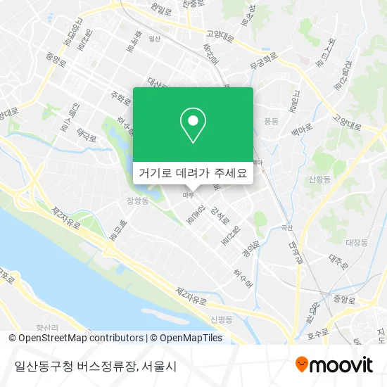 일산동구청 버스정류장 지도