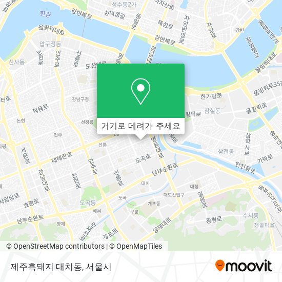 제주흑돼지 대치동 지도