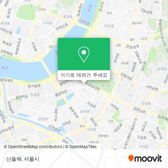 산들해 지도
