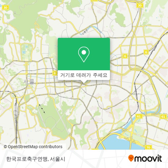 한국프로축구연맹 지도
