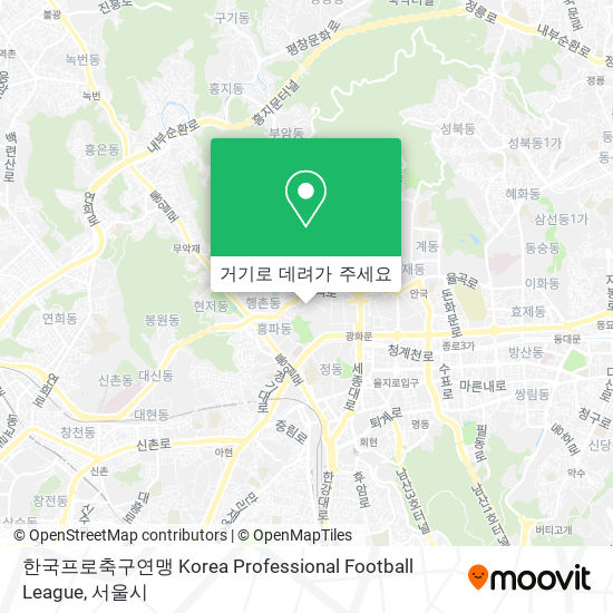 한국프로축구연맹 Korea Professional Football League 지도