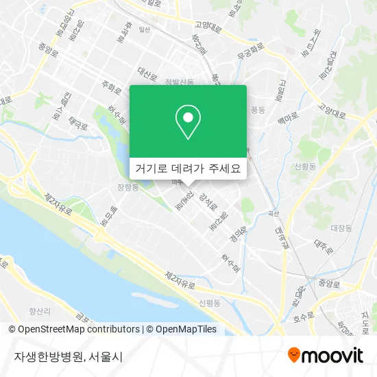 자생한방병원 지도