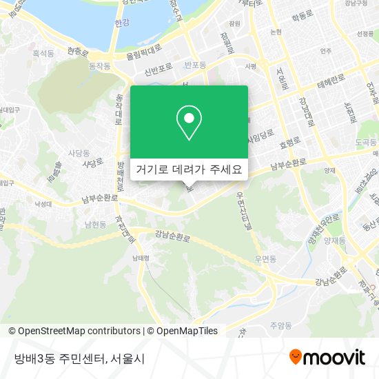 방배3동 주민센터 지도