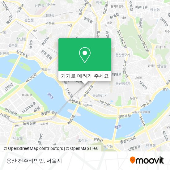 용산 전주비빔밥 지도