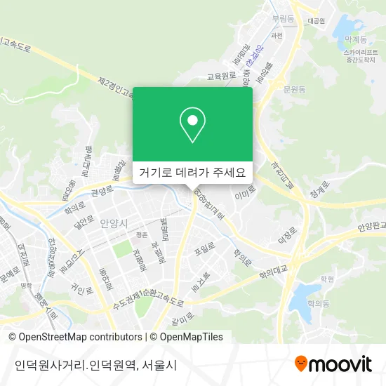 인덕원사거리.인덕원역 지도