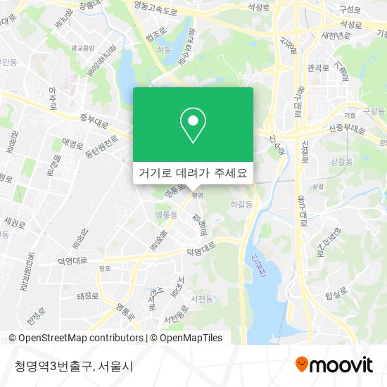 청명역3번출구 지도