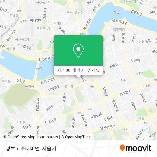 경부고속터미널 지도