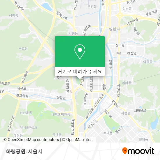 화랑공원 지도
