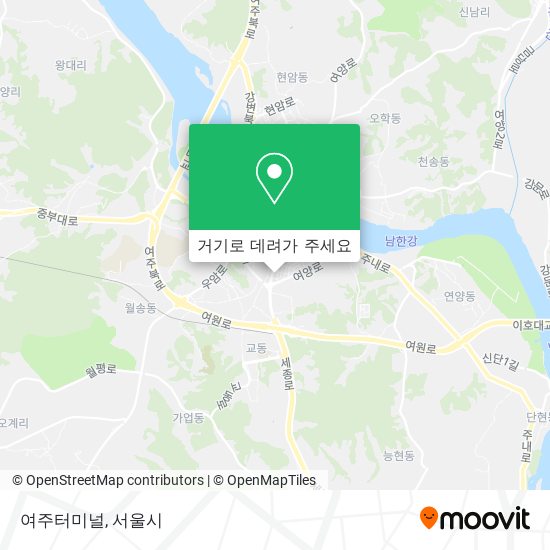 여주터미널 지도