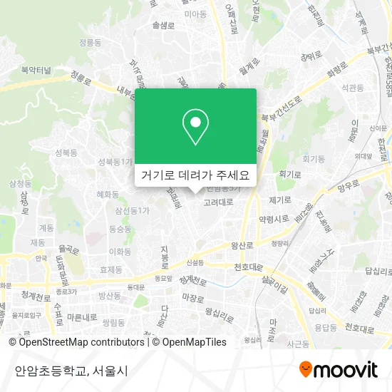 안암초등학교 지도